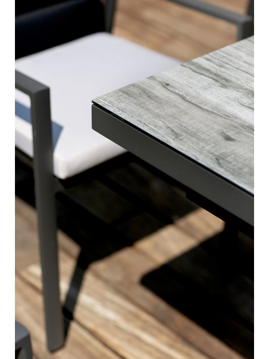 Design Gartentisch Plank (mit Keramikoberfläche)
